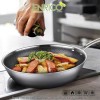 Enrico Wok pan stainless steel - tigaie wok cu acoperire ceramică în formă de fagure, 28cm