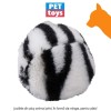 Pet Toys Cat Toy Ball Animal Print - jucărie din pluș animal print, în formă de minge, pentru pisici
