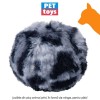 Pet Toys Cat Toy Ball Animal Print - jucărie din pluș animal print, în formă de minge, pentru pisici
