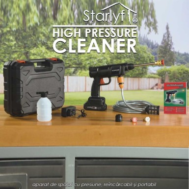 🫧Starlyf High Pressure Cleaner - aparat de spălat cu presiune, reîncărcabil și portabil