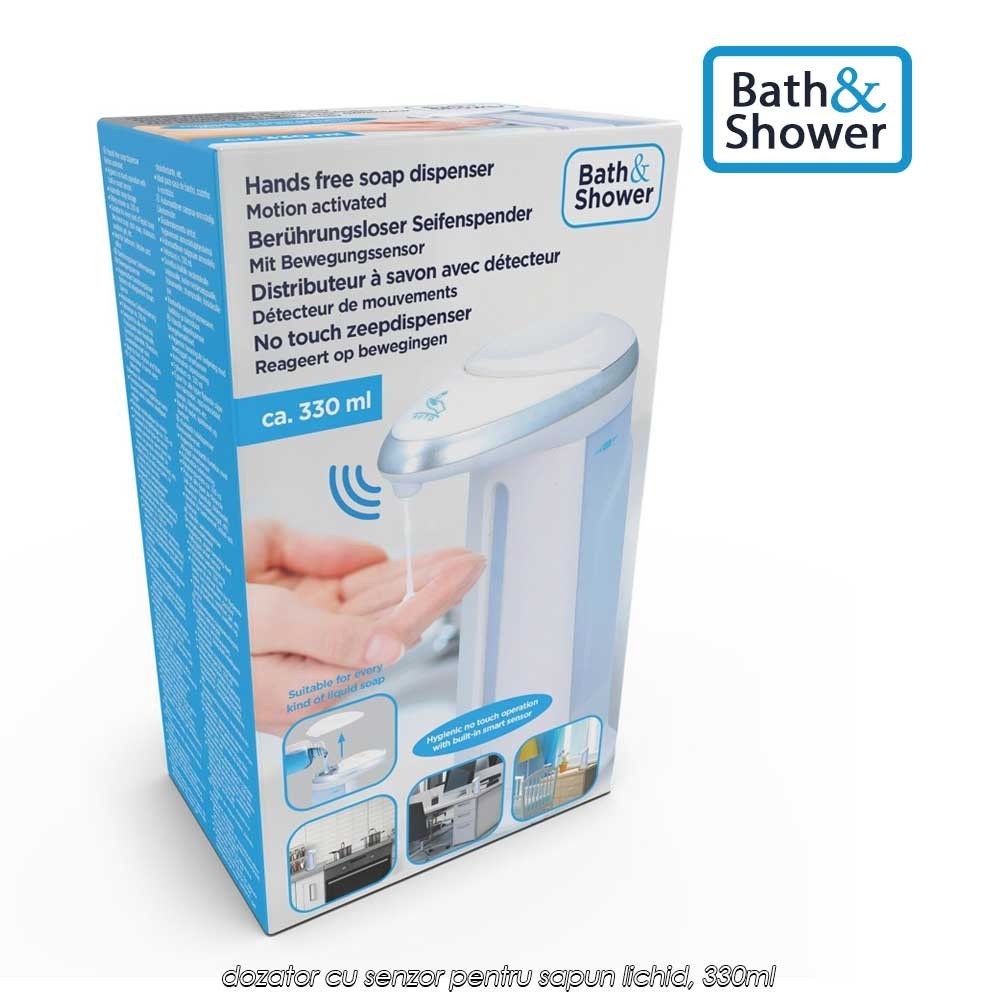 Bath and Shower Sensor Soap Dispenser - dozator cu senzor pentru sapun lichid, 330ml
