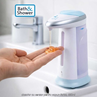Bath and Shower Sensor Soap Dispenser - dozator cu senzor pentru sapun lichid, 330ml