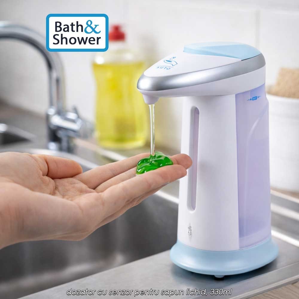 Bath and Shower Sensor Soap Dispenser - dozator cu senzor pentru sapun lichid, 330ml