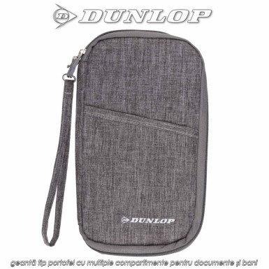 Dunlop Travel Wallet - geantă tip portofel cu multiple compartimente pentru documente și bani