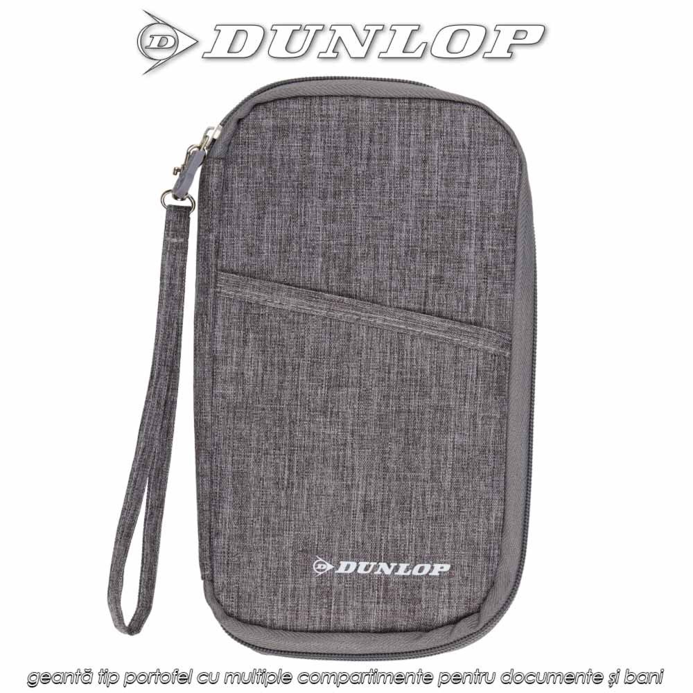 Dunlop Travel Wallet - geantă tip portofel cu multiple compartimente pentru documente și bani