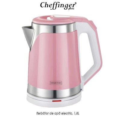 HomeStar Water Kettle Pink PK2.3P - fierbător de apă electric, 1,8L