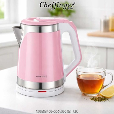 HomeStar Water Kettle Pink PK2.3P - fierbător de apă electric, 1,8L