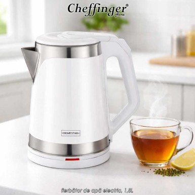 HomeStar Water Kettle White PK2.3W - fierbător de apă electric, 1,8L