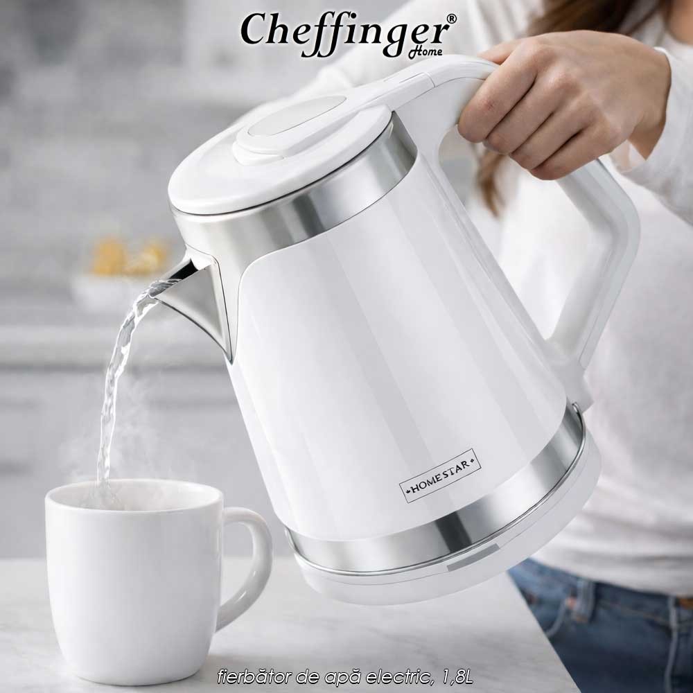 HomeStar Water Kettle White PK2.3W - fierbător de apă electric, 1,8L