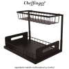 Cheffinger Home Multi Purpose Rack  DR08 - organizator metalic multifuncțional cu 2 rafturi