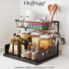 Cheffinger Home Multi Purpose Rack  DR08 - organizator metalic multifuncțional cu 2 rafturi
