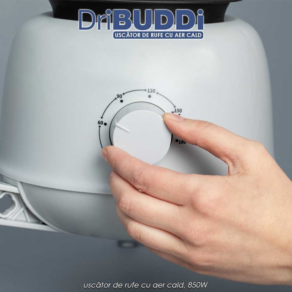 Dri Buddi - uscător de rufe cu aer cald, 850W