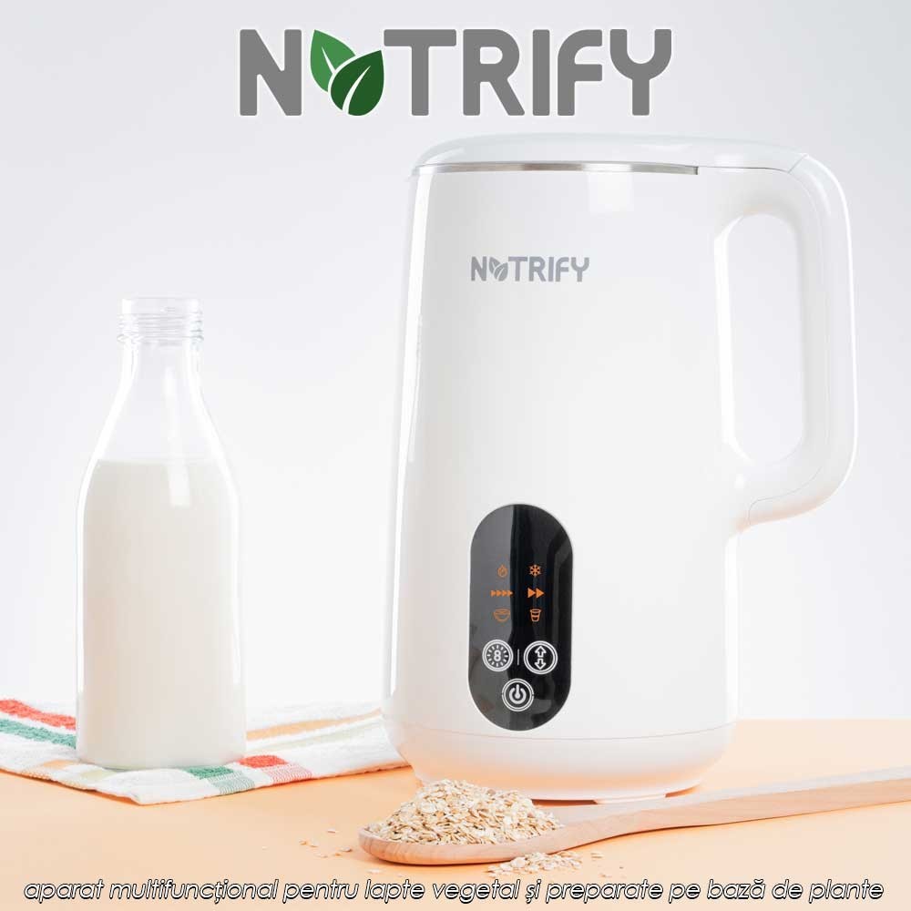 Nutrify – aparat multifuncțional pentru lapte vegetal și preparate pe bază de plante, 800W