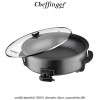 Cheffinger Home Pizza Pan PZP42 - cratiță electrică 1500W, diametru 42cm, capacitate 6litri