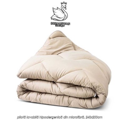 Dreamswan Washable Duvet W2 - pilotă lavabilă hipoalergenică din microfibră, 240x200cm
