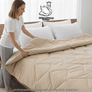 Dreamswan Washable Duvet W2 - pilotă lavabilă hipoalergenică din microfibră, 240x200cm