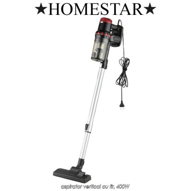HomeStar Vertical Vacuum Cleaner SVC500R - aspirator vertical cu fir, 400W