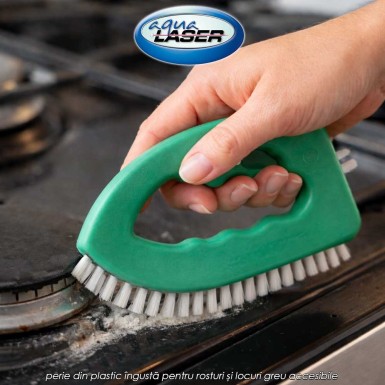 Aqua Laser Grout Brush Turquoise - perie din plastic îngustă pentru rosturi și locuri greu accesibile