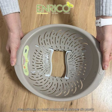Enrico Smart Strainer - strecurătoare cu bază rabatabilă și picioare din plastic