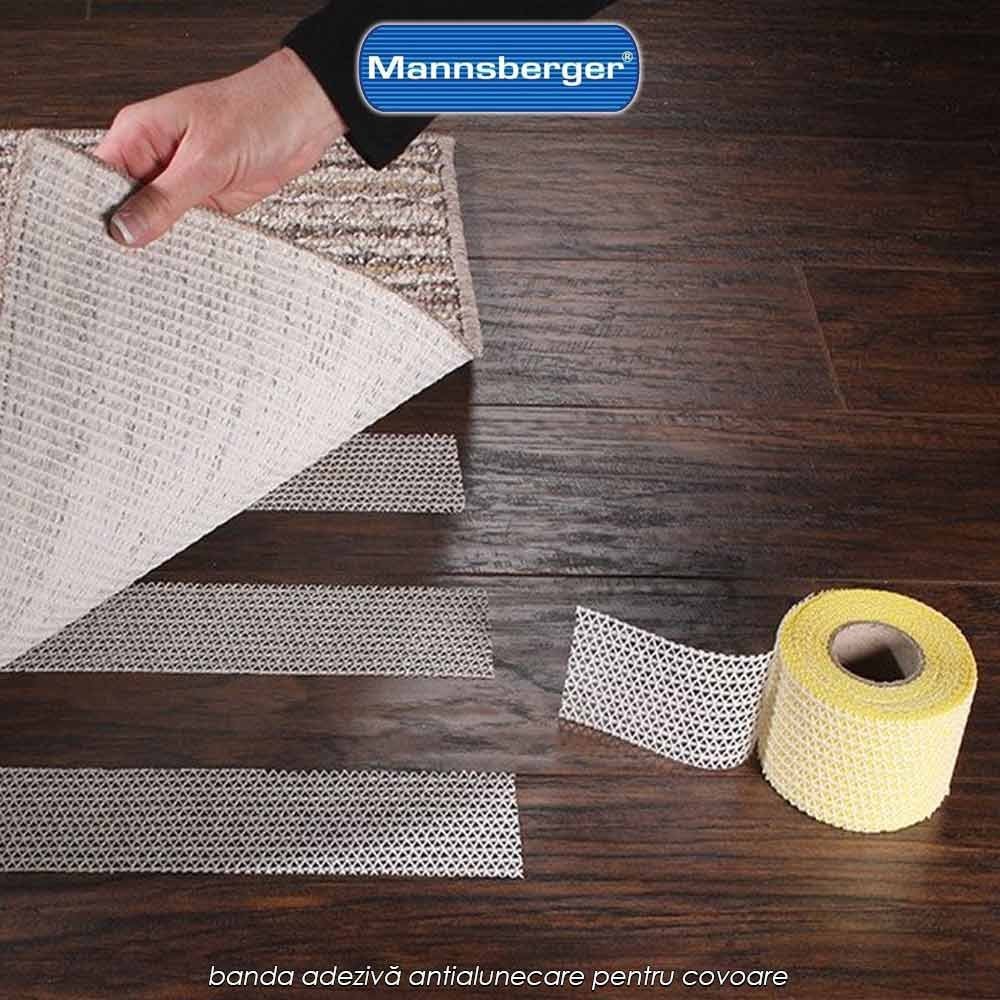 Mannsberger Rug Gripper - banda adezivă antialunecare pentru covoare