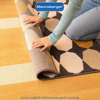 Mannsberger Rug Gripper - banda adezivă antialunecare pentru covoare