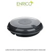 Enrico Microwave 3 Parts Container with Lid - cutie rotundă cu capac și 3 compartimente pentru microunde