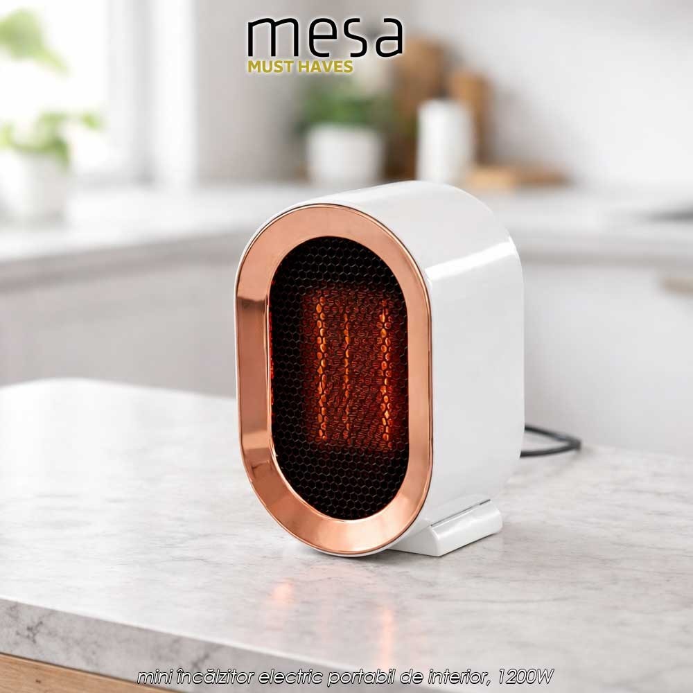 Mesa Must Haves Retro Heater - mini încălzitor electric portabil de interior, 1200W