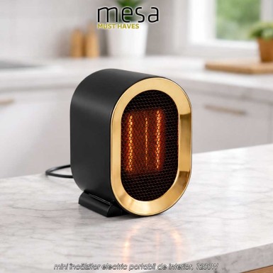 Mesa Must Haves Retro Heater - mini încălzitor electric portabil de interior, 1200W