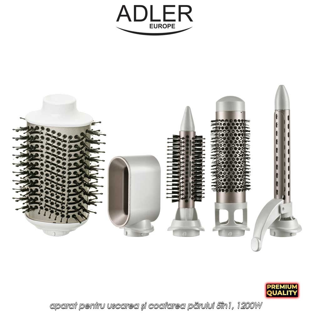 Adler Hair Styler 5in1 AD2027 - aparat pentru uscarea și coafarea părului 5în1, 1200W