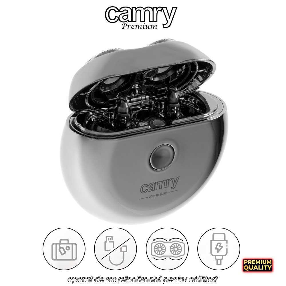 Camry Travel Shaver 2 Heads CR2938 - aparat de ras reîncărcabil pentru călătorii