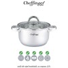 Cheffinger Home SS18- oală din oțel inoxidabil, cu capac, 2,9L