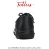 Tellus M0510N - pantofi bărbătești din piele naturală cu șireturi, negru