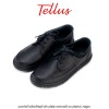 Tellus M0510N - pantofi bărbătești din piele naturală cu șireturi, negru