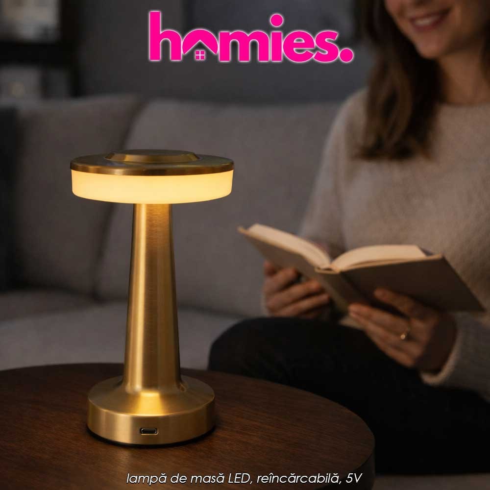 Homies Rechargeable Table Lamp - lampă de masă LED, reîncărcabilă, 5V