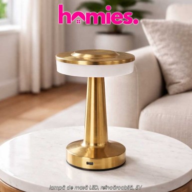 Homies Rechargeable Table Lamp - lampă de masă LED, reîncărcabilă, 5V