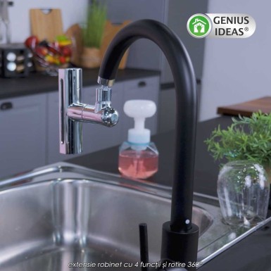 GI Kitchen Head Sprayer 360 - extensie robinet cu 4 funcții și rotire 360°