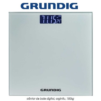 Grundig Body Scale - cântar de baie digital, argintiu, 180kg