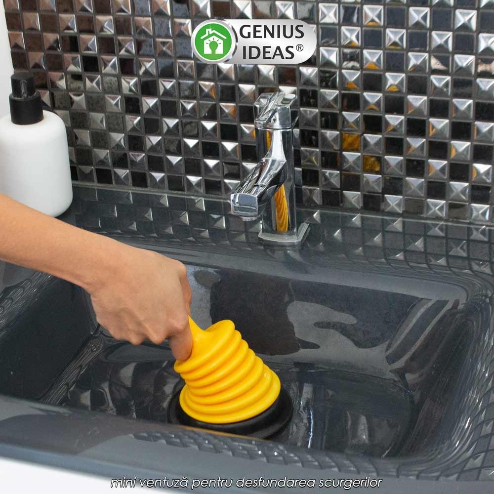 GI Mini Draining Plunger - mini ventuză pentru desfundarea scurgerilor