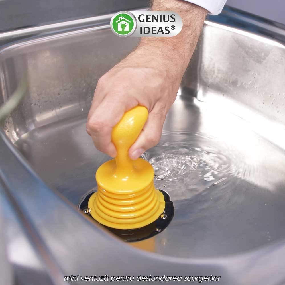 GI Mini Draining Plunger - mini ventuză pentru desfundarea scurgerilor