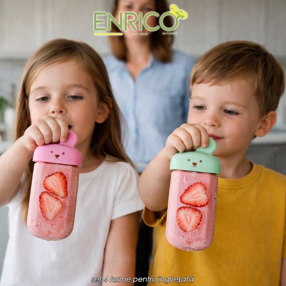 Enrico Ice Lolly Maker - set 4 forme pentru înghețată