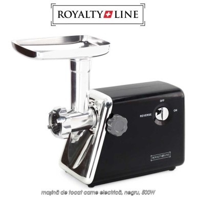 Royalty Line Meat Grinder MG5BLK - mașină de tocat carne electrică, negru, 500W