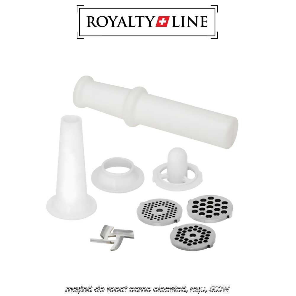 Royalty Line Meat Grinder MG5R - mașină de tocat carne electrică, roșu, 500W