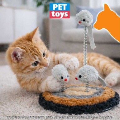 Pet Toys Cat Toy Playing Set – jucărie interactivă pentru pisici cu elemente mobile și sunete atractive