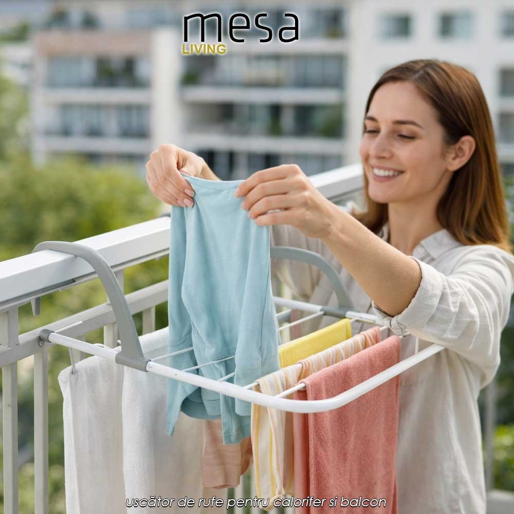 MESA Living Hanging Drying Rack - uscător de rufe pentru calorifer si balcon