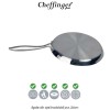 Cheffinger Home Pure Stainless Steel 3PLYFP24 - tigaie din oțel inoxidabil pur, 24cm
