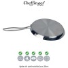Cheffinger Home Pure Stainless Steel 3PLYFP28 - tigaie din oțel inoxidabil pur, 28cm