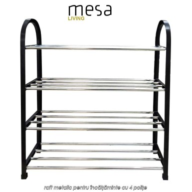Mesa Living Shoe Rack 4Layer – raft metalic pentru încălțăminte cu 4 polițe