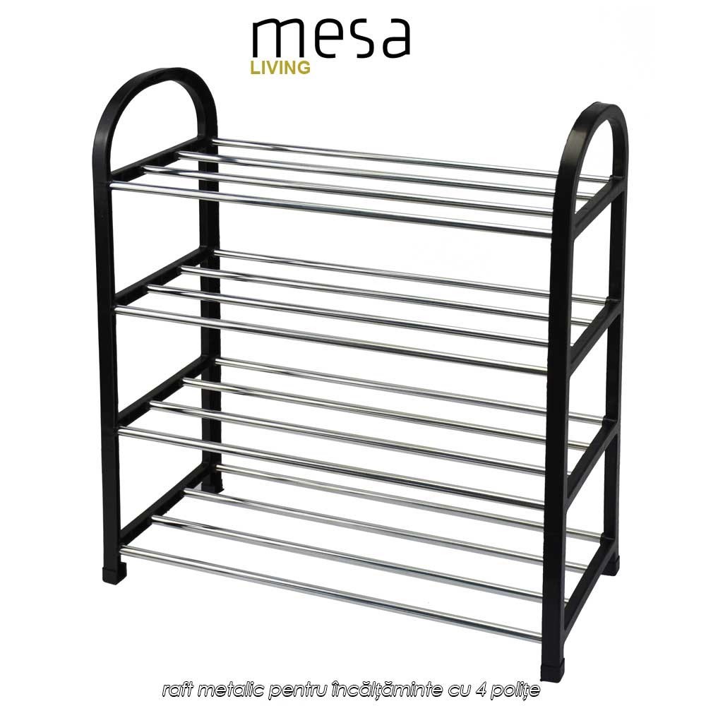 Mesa Living Shoe Rack 4Layer – raft metalic pentru încălțăminte cu 4 polițe