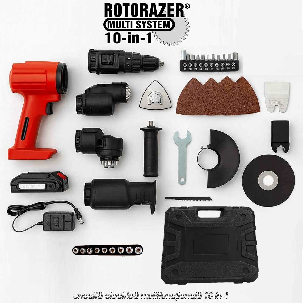 Rotorazer Multi System 10-in-1 - unealtă electrică multifuncțională 10-în-1