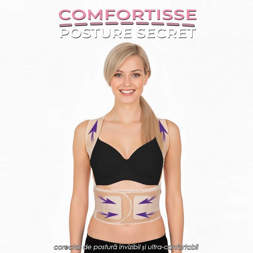 Comfortisse Posture Secret – corector de postură invizibil și ultra-confortabil